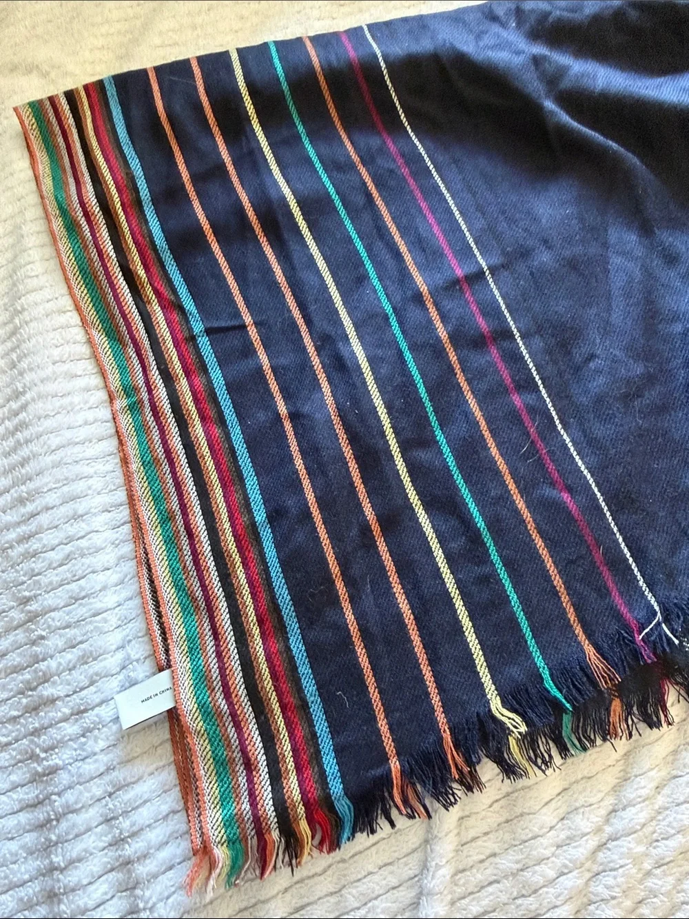 Paul Smith wool-silk signature stripe scarf